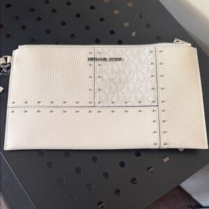 Michael Kors Optic White Wristlet